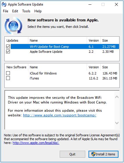 Apple Update Software Windows